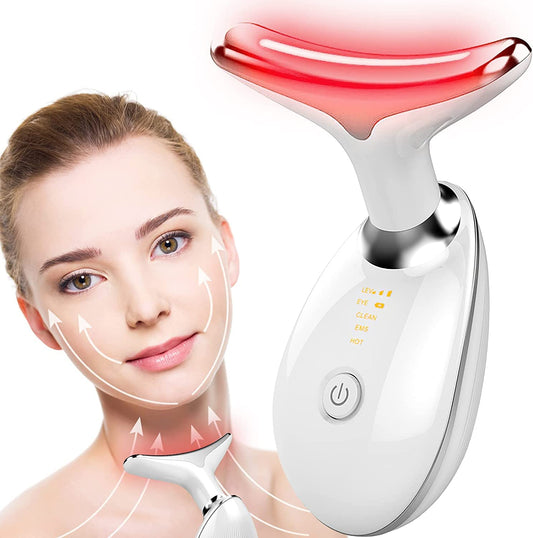 Ziloty Neck Face Firming Wrinkle Removal Tool Double Chin Reducer Vibration Massager Skin Rejuvenation Beauty Device for Face and Neck - Face & Neck Lifting Device Chin Lifting Device, Skin Groomer