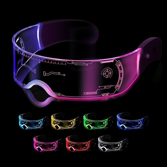 Luminous Glasses | Multi-colored in One LED Glasses | Glowing Light Up Party Supply for Bar Club Halloween